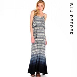 $5 SALE Blu Pepper Boho Ombré maxi dress